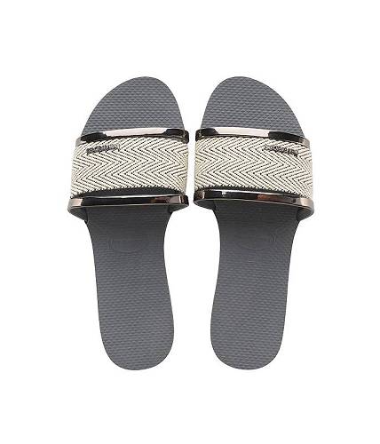 送料無料 ハワイアナス Havaianas レディース 女性用 シューズ 靴 サンダル You Trancoso Premium Flip Flop Sandal - Steel Grey