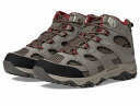 送料無料 メレル Merrell Kids 女の子用 キッズシューズ 子供靴 ハイキングブーツ Moab 3 Mid Waterproof (Little Kid/Big Kid) - Boulder/Red