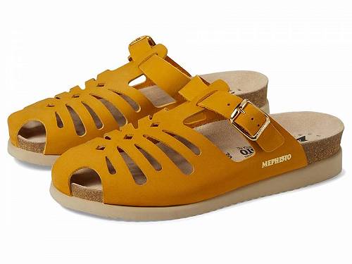 送料無料 メフィスト Mephisto レディース 女性用 シューズ 靴 サンダル Hedina - Ochre Nubuck