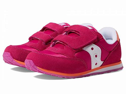 送料無料 サッカニー Saucony Kids 女の子用 キッズシューズ 子供靴 スニーカー 運動靴 Saucony Originals Kids Jazz Hook &amp; Loop Sneaker(Toddler/Little Kid) - Fuchsia/Coral