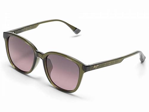 楽天グッズ×グッズ送料無料 マウイ ジム Maui Jim メンズ 男性用 メガネ 眼鏡 サングラス Kuikahi - Shiny Trans Green/Maui Rose Polarized