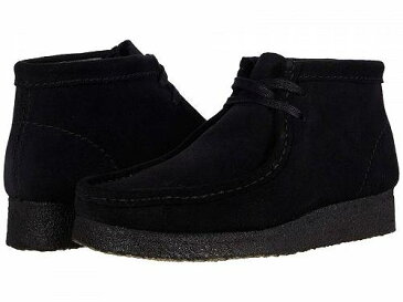 送料無料 クラークス Clarks レディース 女性用 シューズ 靴 ブーツ チャッカブーツ アンクル Wallabee Boot - Black Suede 1