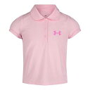 送料無料 アンダーアーマー Under Armour Kids 女の子用 ファッション 子供服 ポロシャツ Solid Polo (Little Kids) - Pink Sugar