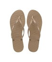 送料無料 ハワイアナス Havaianas レディース 女性用 シューズ 靴 サンダル You Metallic Flip Flop Sandal - Rose Gold