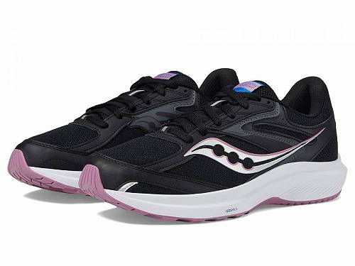 送料無料 サッカニー Saucony レディース 女性用 シューズ 靴 スニーカー 運動靴 Cohesion 17 - Black/Orchid 1