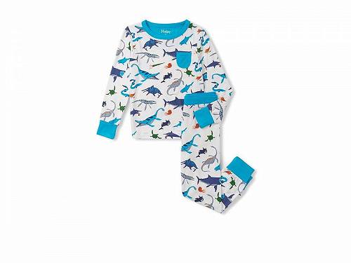 ̵ Hatley Kids ˤλ եå Ҷ ѥ  Prehistoric Marine Bamboo Pajama Set (Toddler/Little Kid/Big Kid) - White