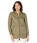 送料無料 Elliott Lauren レディース 女性用 ファッション アウター ジャケット コート ダウン・ウインターコート Good Sport Quilted Zipper Jacket with Knit Trim - Olive