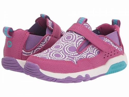 送料無料 メレル Merrell Kids 女の子用 キッズシューズ 子供靴 スニーカー 運動靴 Free Roam Chroma Moc (Little Kid/Big Kid) - Fuchsia