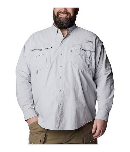  RrA Columbia Y jp t@bV {^Vc Big &amp; Tall Bahama(TM) II Long Sleeve Shirt - Cool Grey