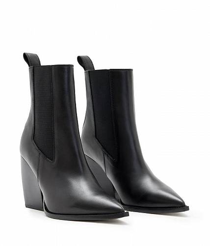 送料無料 AllSaints レディース 女性用 シューズ 靴 ブーツ チェルシーブーツ アンクル Ria Boot - Balck 1