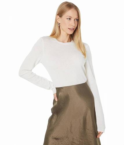 楽天グッズ×グッズ送料無料 ヴィンス Vince レディース 女性用 ファッション セーター Clean Trim 100％ Cashmere Sweater - Off-White