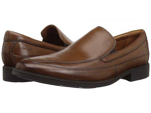 送料無料 クラークス Clarks メンズ 男性用 シューズ 靴 ローファー Tilden Free - Dark Tan Leather