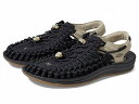 送料無料 キーン Keen メンズ 男性用 シューズ 靴 サンダル Uneek - Black/Plaza Taupe