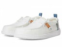 送料無料 ヘイデュード Hey Dude メンズ 男性用 シューズ 靴 ローファー Wally Summer Linen - White/Stone Grey