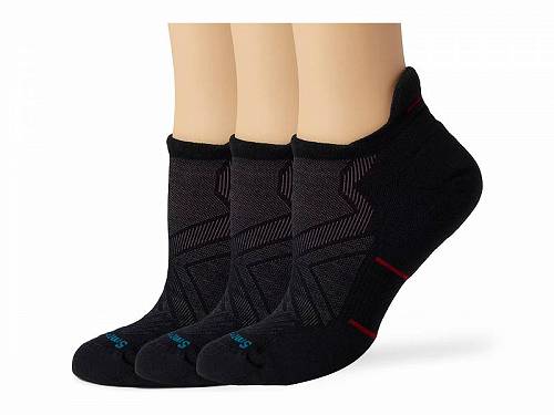 送料無料 スマートウール Smartwool レディース 女性用 ファッション ソックス 靴下 Run Targeted Cushion Low Ankle Socks 3-Pack - Black