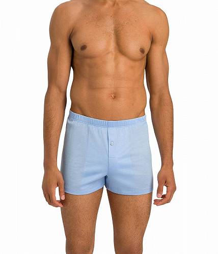 ̵ ϥ Hanro   եå  Cotton Sporty Knit Boxer - Placid Blue