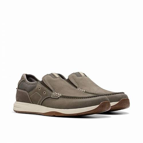 送料無料 クラークス Clarks メンズ 男性用 シューズ 靴 スニーカー 運動靴 Sailview Step - Taupe Nubuck