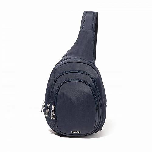  obK[j Baggallini fB[X p obO  obNpbN bN Securtex Anti-Theft Triple Zip Sling - French Navy