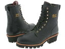 チペワ 送料無料 チペワ Chippewa メンズ 男性用 シューズ 靴 ブーツ ワークブーツ 8&quot; Black Logger W/P Insulated Steel Toe - Black Oiled