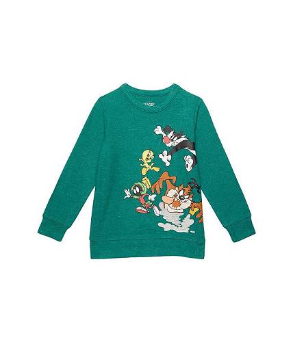 こちらの商品は Chaser Kids 男の子用 ファッション 子供服 パーカー スウェット Looney Tunes Group Pullover (Little Kids/Big Kids) - Emerald です。 注文後のサイズ変更・キャンセルは出来ませんので、十分なご検討の上でのご注文をお願いいたします。 ※靴など、オリジナルの箱が無い場合がございます。ご確認が必要な場合にはご購入前にお問い合せください。 ※画面の表示と実物では多少色具合が異なって見える場合もございます。 ※アメリカ商品の為、稀にスクラッチなどがある場合がございます。使用に問題のない程度のものは不良品とは扱いませんのでご了承下さい。 ━ カタログ（英語）より抜粋 ━ The primary materials that compose this product contain a minimum of 20 percent recycled content. Look fabulous in the warm and comfy Chaser Kids(R) Looney Tunes Group Pullover sweater with your favorite cartoon prints. Pullover style. Crew neckline and long sleeves. Cool cartoon graphics on the front. Straight hemline. Banded cuffs and hem. 49% recycled polyester, 46% rayon, 5% spandex. Machine wash, tumble dry. ※掲載の寸法や重さはサイズ「14 Big Kid」を計測したものです. サイズにより異なりますので、あくまで参考値として参照ください. 実寸（参考値）： Length: 約 60.96 cm