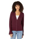 送料無料 エルエーメイド LAmade レディース 女性用 ファッション セーター Elena Split Sleeve Cardigan - Burgundy