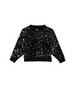 送料無料 Chaser Kids 女の子用 ファッション 子供服 セーター Cozy Knit Jersey Batwing Cropped Raglan (Little Kids/Big Kids) - True Black