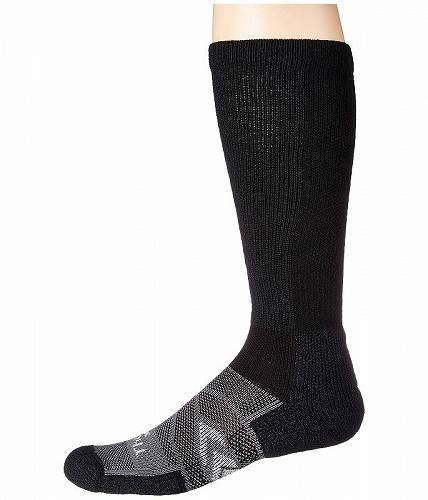 送料無料 ソロス Thorlos ファッション ソックス 靴下 12-Hr Shift Work Sock Over Calf Single Pair - Black/Grey