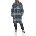  [oCX Levi&#039;s(R) fB[X p t@bV AE^[ WPbg R[g WPbg Long Length Wool Blend Shirt Jacket - Blue Plaid