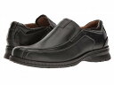 送料無料 ドッカーズ Dockers メンズ 男性用 シューズ 靴 ローファー Agent Bike Toe Slip On - Black Tumbled Leather