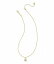 ̵ ɥ饹å Kendra Scott ǥ  奨꡼  ͥå쥹 Dira Crystal Short Pendant Necklace - Gold White Crystal