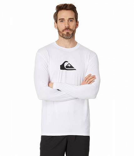 送料無料 クイックシルバー Quiksilver メンズ 男性用 スポーツ・アウトドア用品 水着 ラッシュガード スイムシャツ Everyday Surf Tee Long Sleeve - White/White