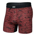  TbNXA_[EGA[ SAXX UNDERWEAR Y jp t@bV  Droptemp Cooling Mesh Boxer Brief Fly - Head For The Hills/Red