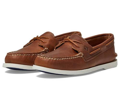 送料無料 スペリー Sperry メンズ 男性用 シューズ 靴 ボートシューズ A/O 2-Eye Cross Lace - Tan