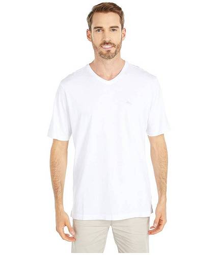 送料無料 トミーバハマ Tommy Bahama メンズ 男性用 ファッション Tシャツ New Bali Skyline V-Neck T-Shirt - White