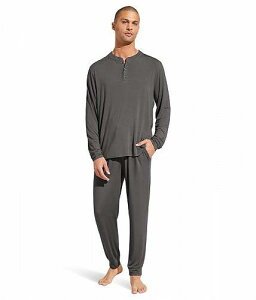 送料無料 エバージェイ Eberjey メンズ 男性用 ファッション パジャマ 寝巻き Henry - The Long PJ Set - Storm Gray