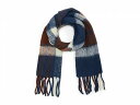 送料無料 Madewell レディース 女性用 ファッション雑貨 小物 スカーフ マフラー Brushed Wool Scarf - Classic Indigo