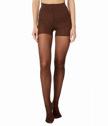 送料無料 ウォルフォード Wolford レディース 女性用 ファッション 下着 ストッキング Control Dots Tights - Umber