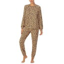 送料無料 サンクチュアリ Sanctuary レディース 女性用 ファッション パジャマ 寝巻き Long Sleeve Popover and Joggers PJ Set - Animal