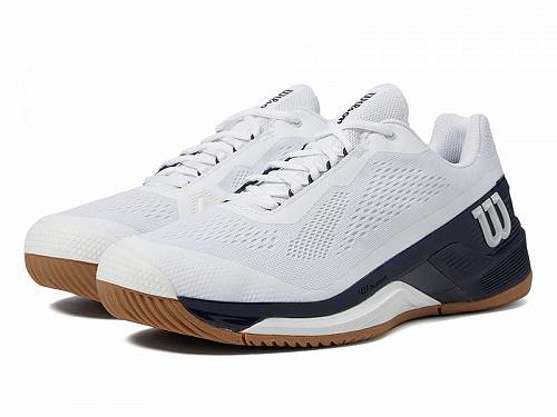 送料無料 ウィルソン Wilson メンズ 男性用 シューズ 靴 スニーカー 運動靴 Rush Pro 4.0 Tennis Shoes - White/Navy/Gum