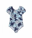  [s[bc@[ Lilly Pulitzer Kids ̎qp X|[cEAEghApi LbY qp s[X Waterfall One-Piece Swimsuit (Toddler/Little Kids/Big Kids) - Navy Blue/Light Blue