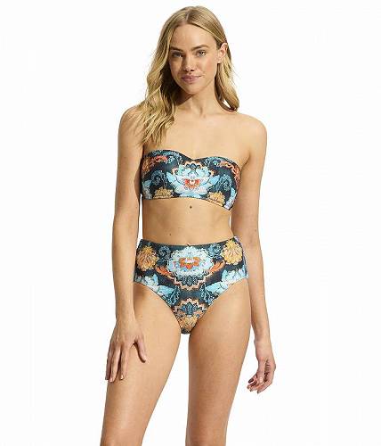 送料無料 シーフォリー Seafolly レディース 女性用 スポーツ・アウトドア用品 水着 トップス Spring Festival Bustier Bandeau - True..