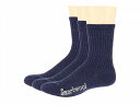  X}[gE[ Smartwool t@bV \bNX C Classic Hike Light Cushion Solid Crew 3-Pack - Deep Navy