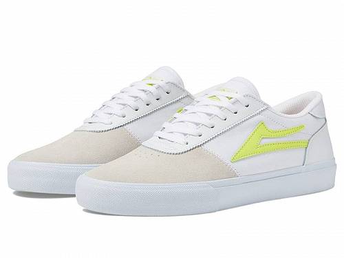 送料無料 ラカイ Lakai メンズ 男性用 シューズ 靴 スニーカー 運動靴 Manchester - White/Neon Suede