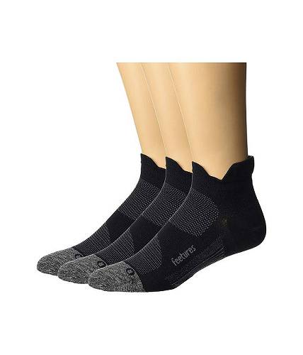 送料無料 フューチュアズ Feetures ファッション ソックス 靴下 Elite Ultra Light No Show Tab 3-Pair Pack - Black