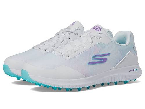 送料無料 Skechers GO GOLF レディース 女性用 シューズ 靴 スニーカー 運動靴 Go Golf Max 2-Splash - White/Multi