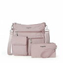 こちらの商品は バッガリーニ Baggallini レディース 女性用 バッグ 鞄 バックパック リュック Modern Everywhere Slim Crossbody - Blush Shimmer です。 注文後のサイズ変更・キャンセルは出来ませんので、十分なご検討の上でのご注文をお願いいたします。 ※靴など、オリジナルの箱が無い場合がございます。ご確認が必要な場合にはご購入前にお問い合せください。 ※画面の表示と実物では多少色具合が異なって見える場合もございます。 ※アメリカ商品の為、稀にスクラッチなどがある場合がございます。使用に問題のない程度のものは不良品とは扱いませんのでご了承下さい。 ━ カタログ（英語）より抜粋 ━ Carry not only your stuff but exclusive style as you travel with the Baggallini(R) Modern Everywhere Slim Crossbody Bag. Polyester construction. Inner zippered and unzippered compartments. Zippered closure. Outer front zippered pockets and flap compartment. Polyester lining. Measurements:Width: 約 2.5 cmHeight: 1o.5 in.