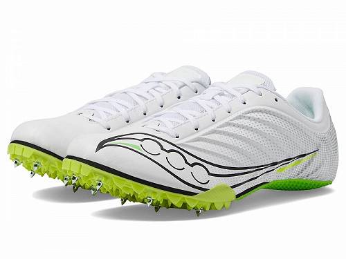 送料無料 サッカニー Saucony レディース 女性用 シューズ 靴 スニーカー 運動靴 Spitfire 5 - White/Slime