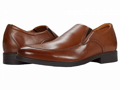 送料無料 クラークス Clarks メンズ 男性用 シューズ 靴 ローファー Whiddon Step - Dark Tan Leather