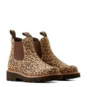 送料無料 アリアト Ariat レディース 女性用 シューズ 靴 ブーツ チェルシーブーツ アンクル Fatbaby Twin Gore Western Boots - Cheetah