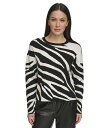 こちらの商品は ダナキャランニューヨーク DKNY レディース 女性用 ファッション セーター Long Sleeve Zebra Crew Neck Sweater - Ivory/Black です。 注文後のサイズ変更・キャンセルは出来ませんので、十分なご検討の上でのご注文をお願いいたします。 ※靴など、オリジナルの箱が無い場合がございます。ご確認が必要な場合にはご購入前にお問い合せください。 ※画面の表示と実物では多少色具合が異なって見える場合もございます。 ※アメリカ商品の為、稀にスクラッチなどがある場合がございます。使用に問題のない程度のものは不良品とは扱いませんのでご了承下さい。 ━ カタログ（英語）より抜粋 ━ Slay a stylish look and keep yourself comfortable by wearing the DKNY(R) Long Sleeve Zebra Crew Neck Sweater. The pull-on style sweater has a crew neckline, long sleeves, and a straight hem. The relaxed silhouette complements the overall look, making the allover Zebra print stand out effortlessly 52% rayon, 28% polyester, 20% nylon. Hand wash, flat dry.